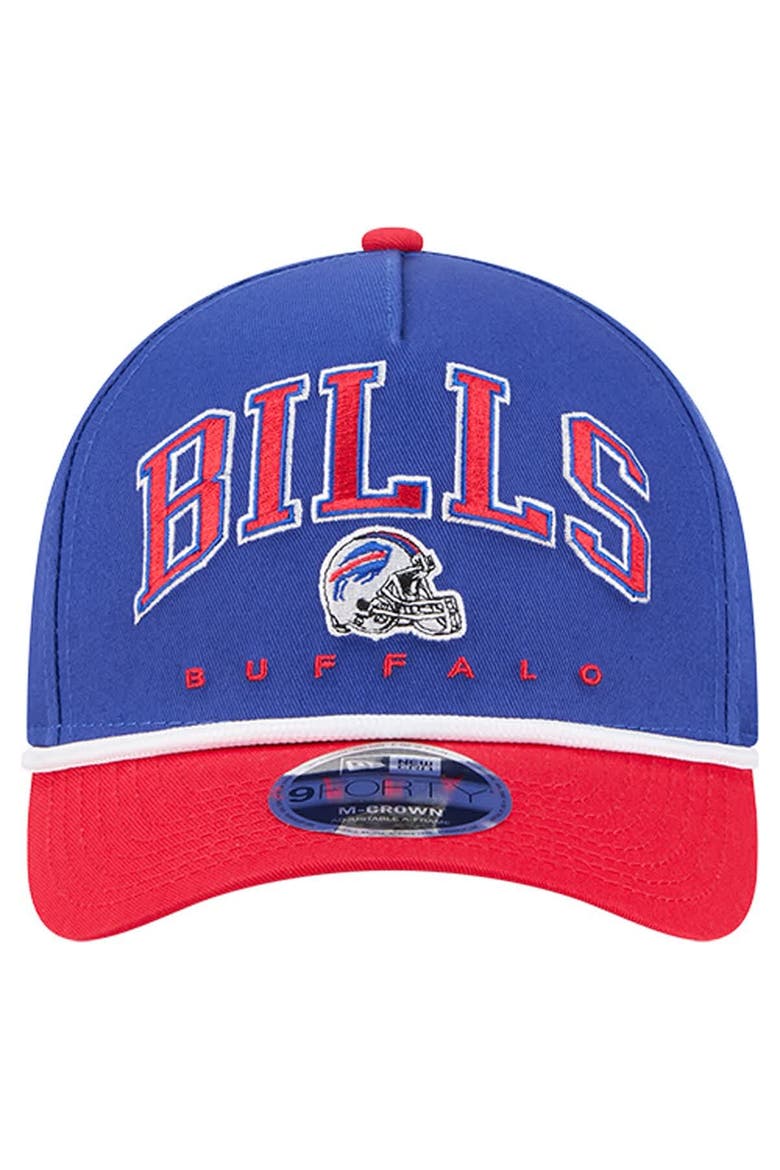 Men's New Era  Royal Buffalo Bills  Arch COOLERA 9FORTY A-Frame M-Crown Adjustable Hat, Alternate, color, Royal