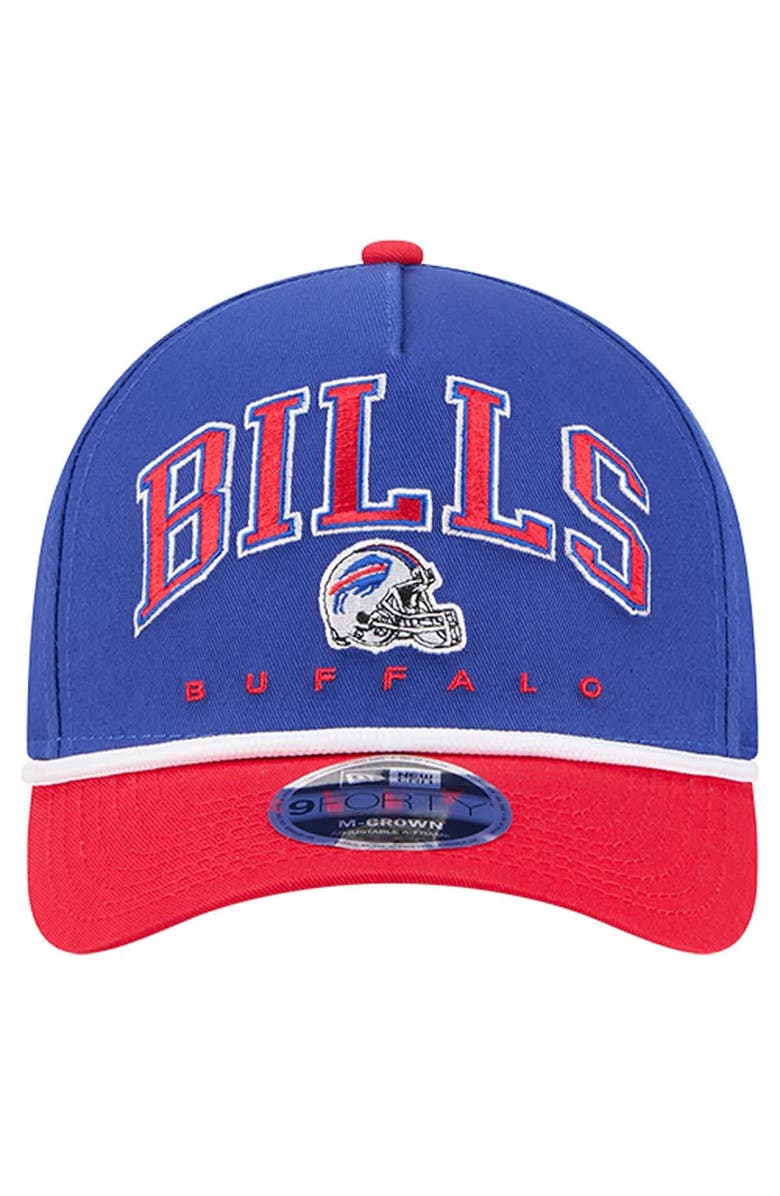 New Era Men
s New Era  Royal Buffalo Bills  Arch COOLERA 9FORTY A-Frame M-Crown Adjustable Hat, Alternate, color, Royal