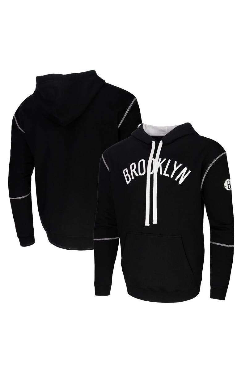 Stadium Essentials Unisex Black Stadium Essentials Brooklyn Nets Monument Pullover Hoodie, Alternate, color, Black