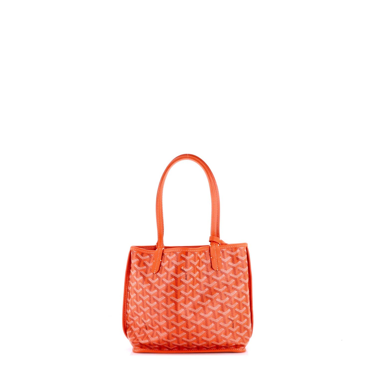 Anjou Reversible Tote Coated Canvas Mini, Alternate, color, Orange