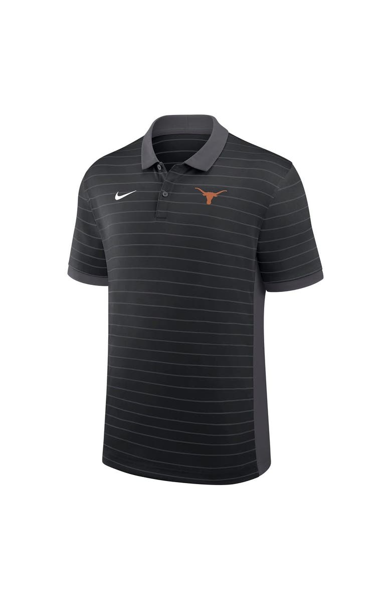 Nike Men's Nike Black Texas Longhorns 2025 Early Season Coaches Sideline Victory Stripe Performance Polo, Alternate, color, Black