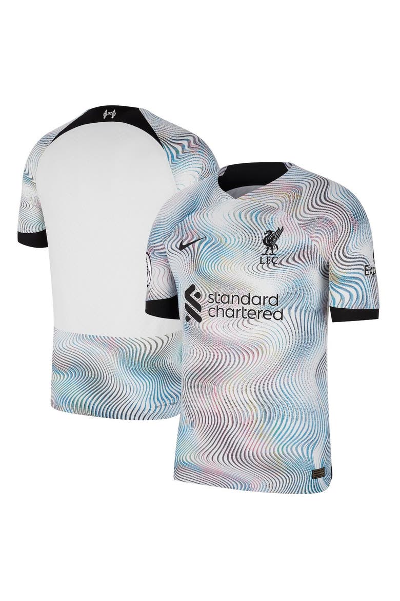 Men's Nike White Liverpool 2022/23 Away Vapor Match Authentic Jersey, Main, color, White