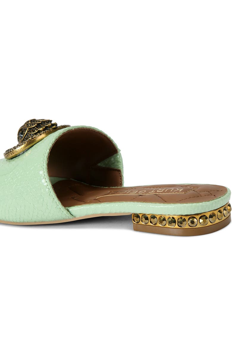 Kurt Geiger London Chelsea Snakeskin Embossed Leather Slide Sandal, Alternate, color,