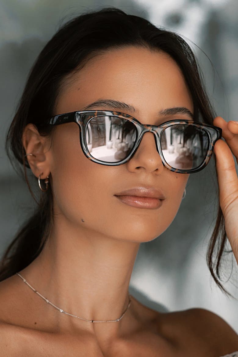 Jasper Round Sunglasses, Alternate, color, Dark Tortoise