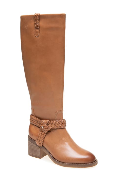 Sarette Leather Knee High Boot