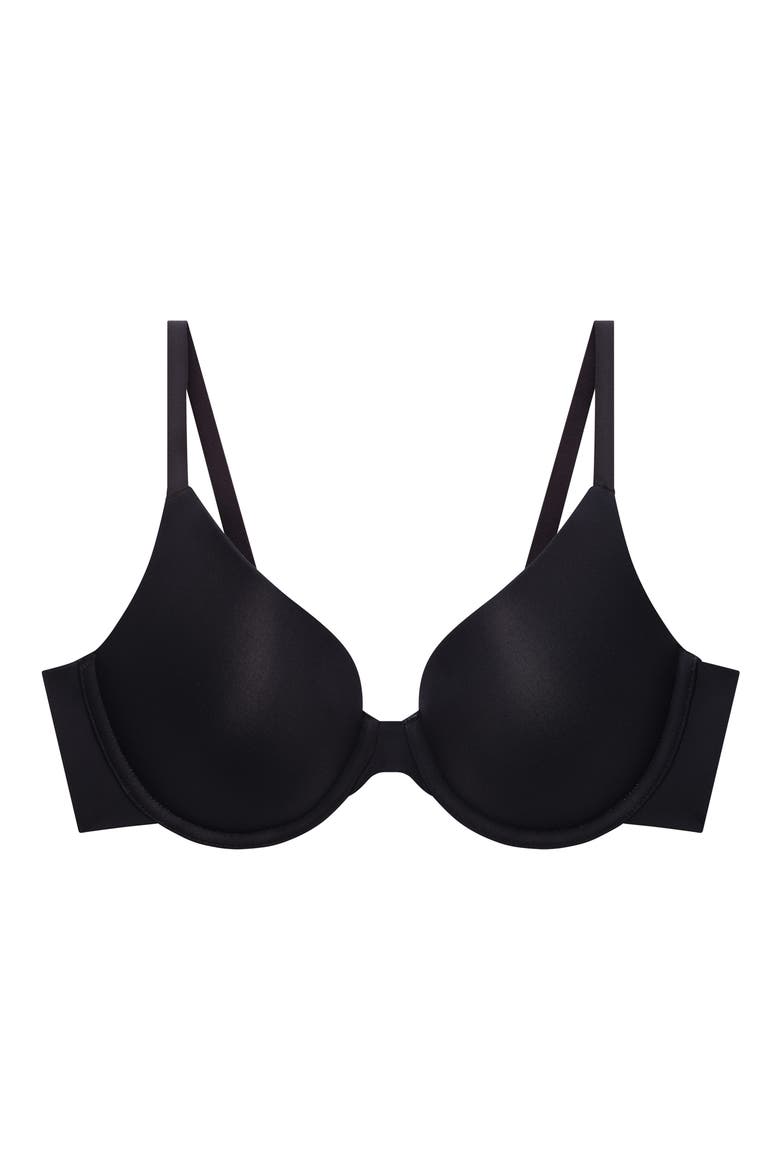 Zero Edge™ Underwire Push-Up Bra, Alternate, color, BLACK
