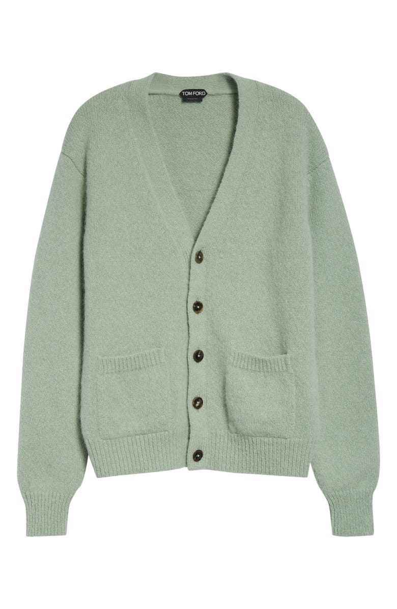 TOM FORD Alpaca Blend Cardigan, Main, color, Iced Pistachio