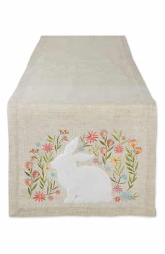 Design Imports Spring Meadow Embroidered Table Runner