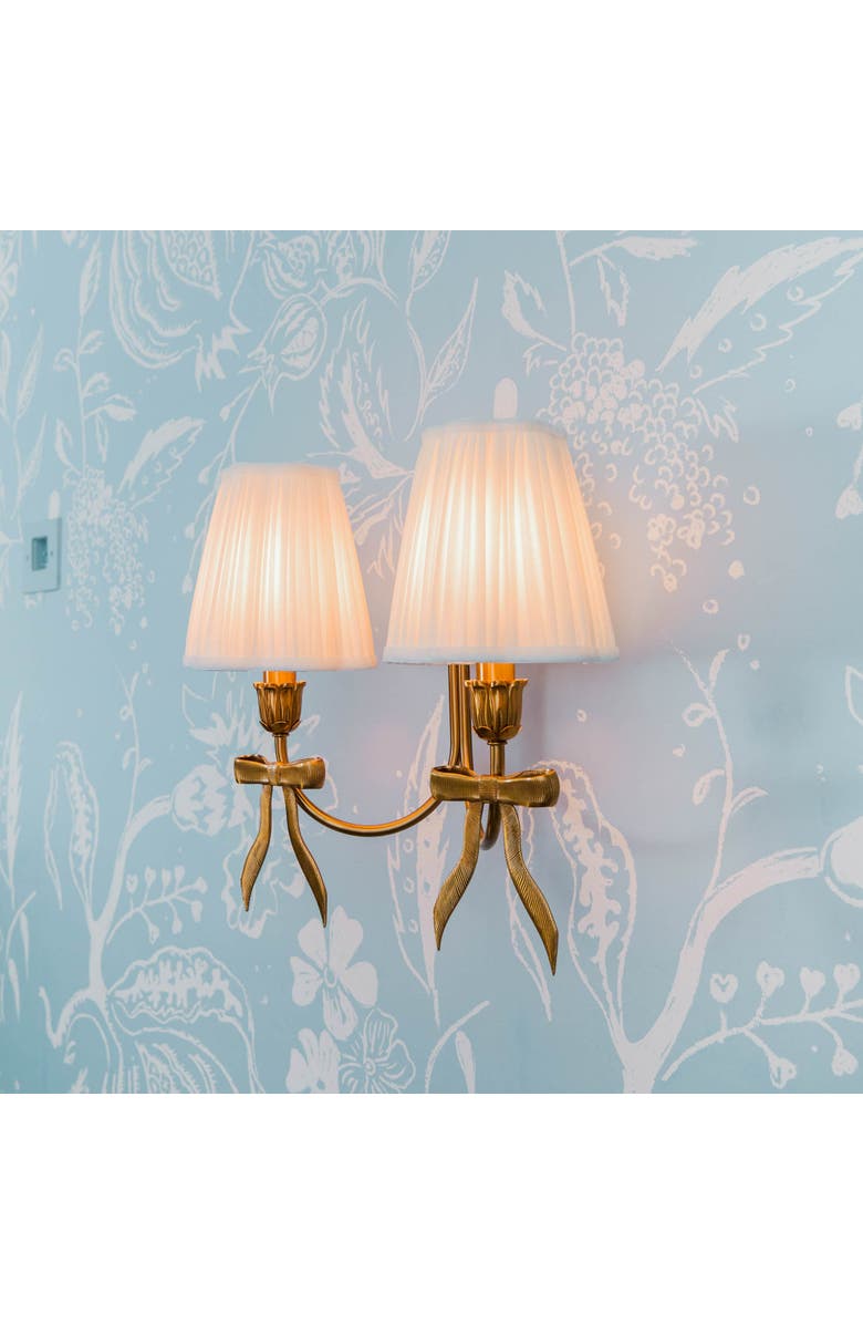 Mrs. Alice Marilyn Bow Rechargeable Double Wall Light, Alternate, color, Brass