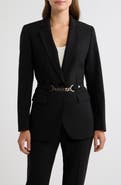 Anne Klein One-Button Notch Collar Blazer