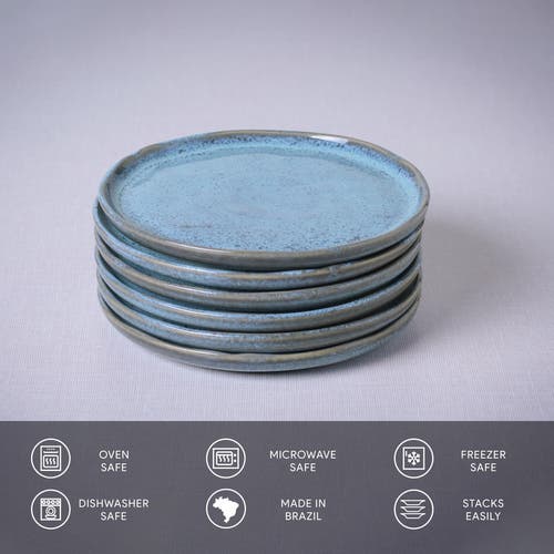 Porto Brasil Bread Plate Set Of 6 In Blue