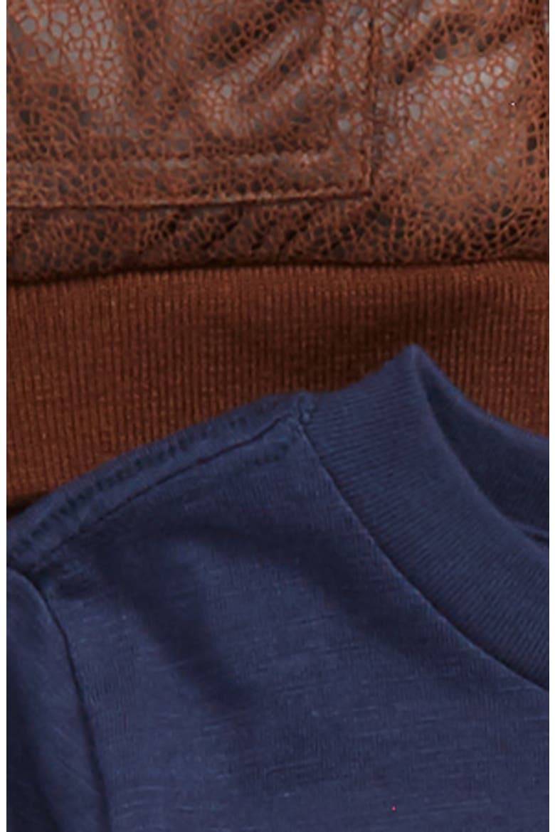 Aviator Bomber Jacket, Top & Pants, Main, color, BROWN MULTI