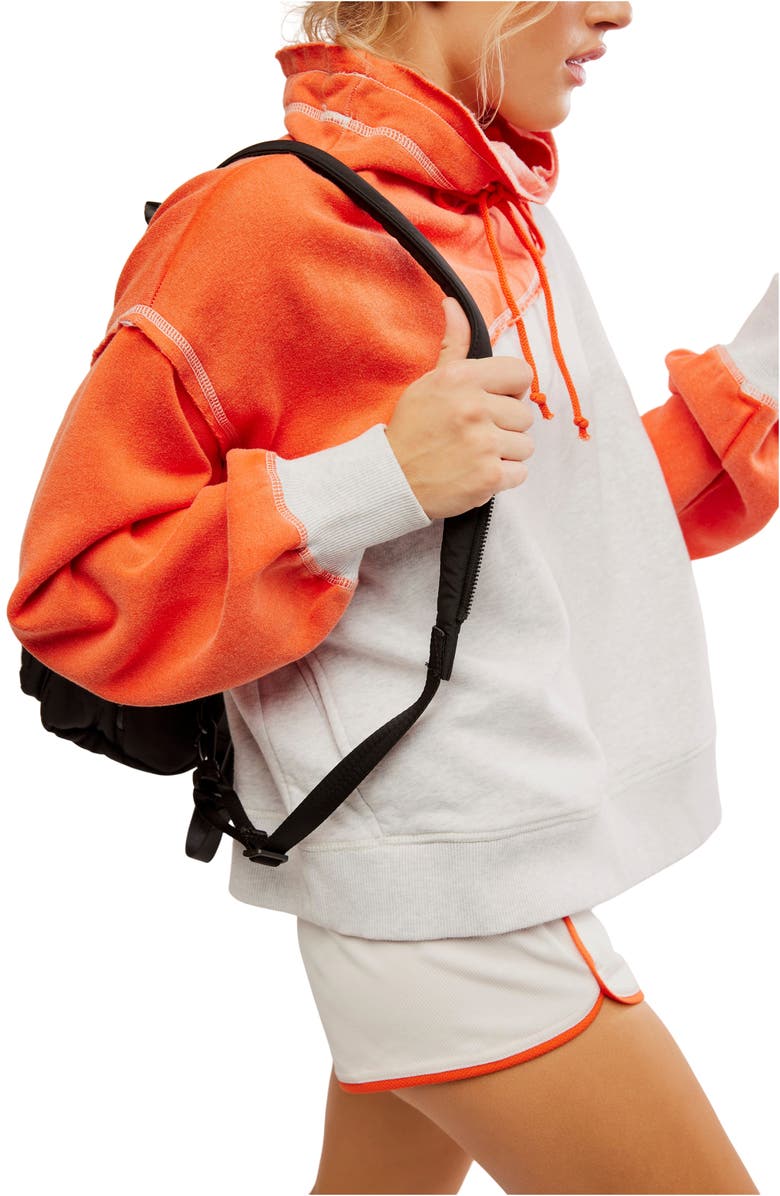 Free People Home Stretch Funnel Neck Sweatshirt, Alternate, color, 