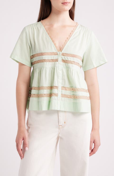 Tilda Lace Organic Cotton Top