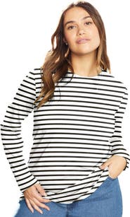 June + Vie Long-Sleeve Crewneck One + Only Tee