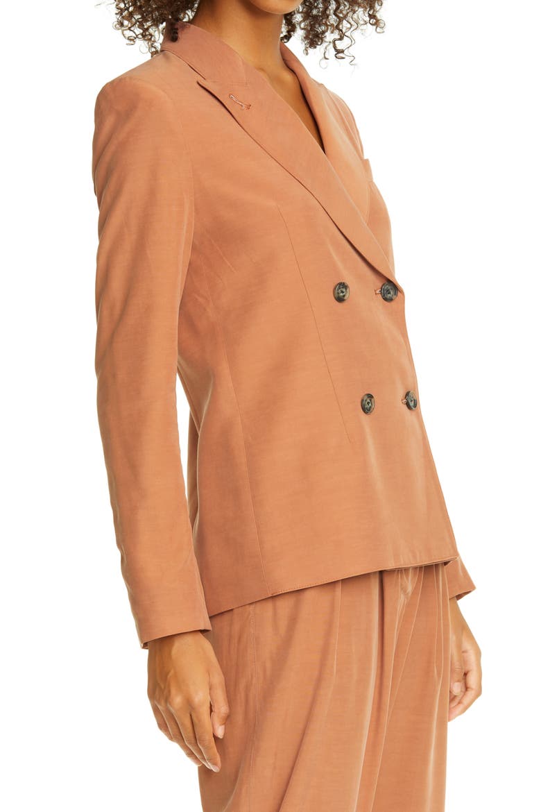 Double Breasted Blazer, Alternate, color, DESERT