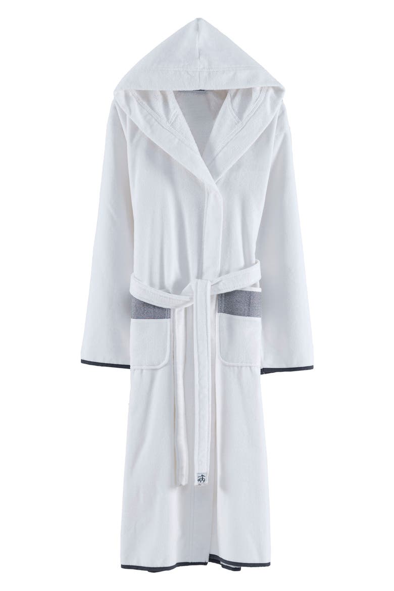 Ottoman Rolls Bathrobe, Main, color, WHITE/ ANTHRACITE