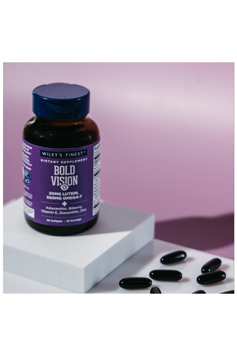 Fish Oil Eye Health Supplement with Lutein, Zeaxanthin, Bilberry, Omega-7, Vitamin E & Zinc - 60 Softgels, Alternate, color, None