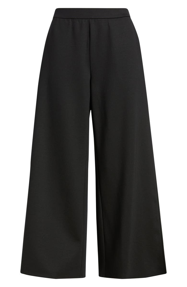 Eileen Fisher Ponte Wide Leg Pants, Alternate, color, Black