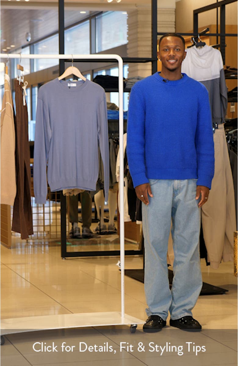 Crewneck Cotton Sweater, sales video thumbnail