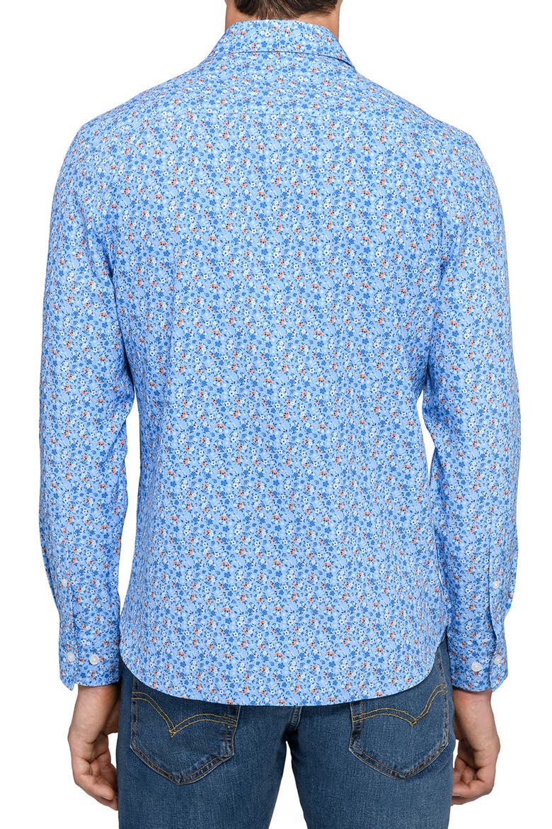 Amber Floral Woven Long Sleeve Basic, Alternate, color, CHAMBRAY BLUE
