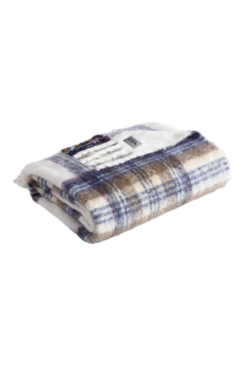 Plaid Reversible Throw Blanket, Main, color, NO COLOR