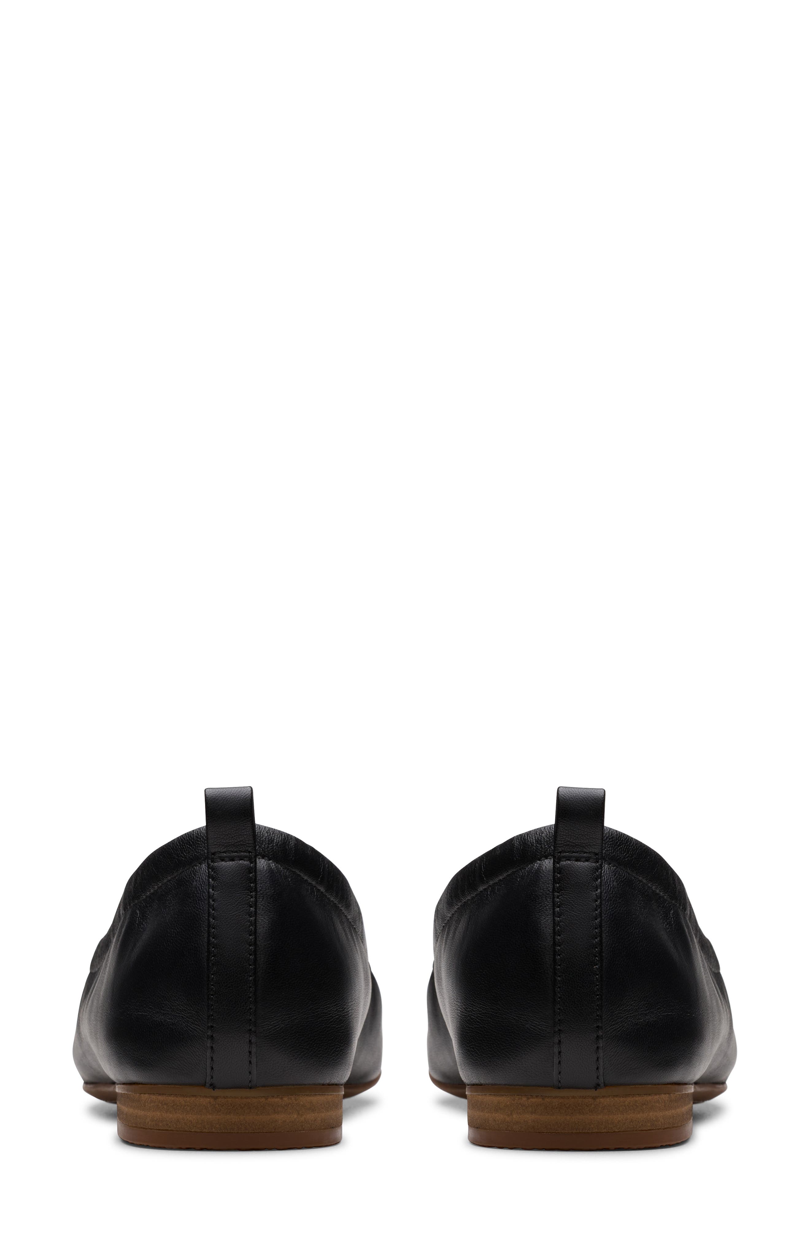 Clarks<sup>®</sup> Fawna Soft Ballet Flat, Alternate, color, Black Leather