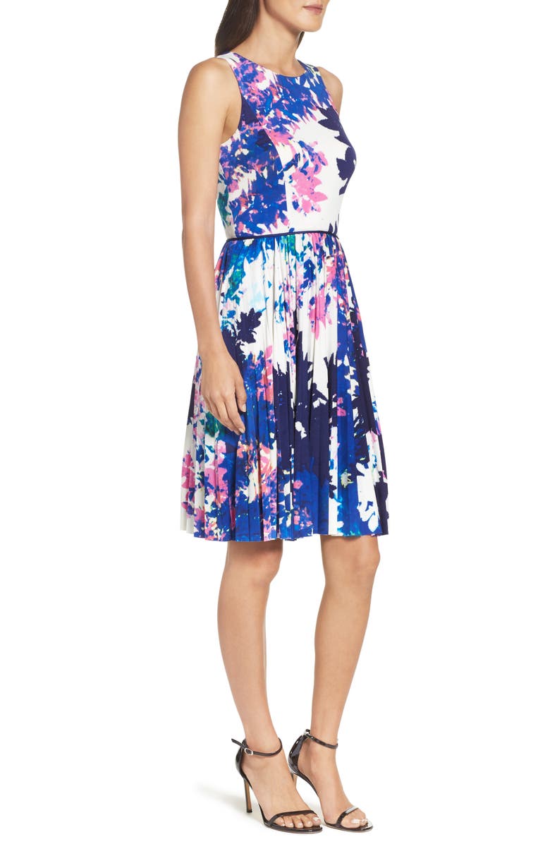 Maggy London Stretch Fit & Flare Dress, Alternate, color,