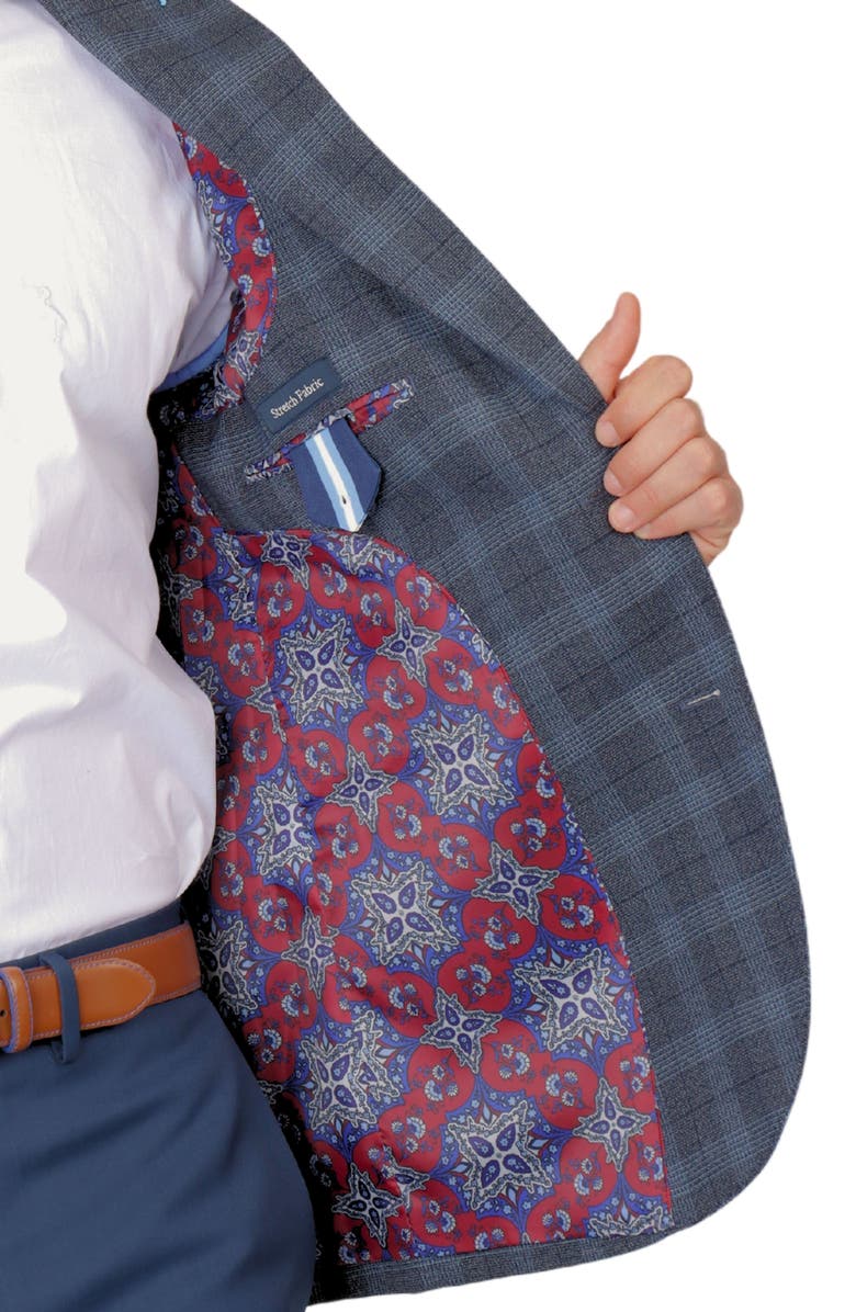 TailorByrd Glen Plaid Sport Coat, Alternate, color, Charcoal