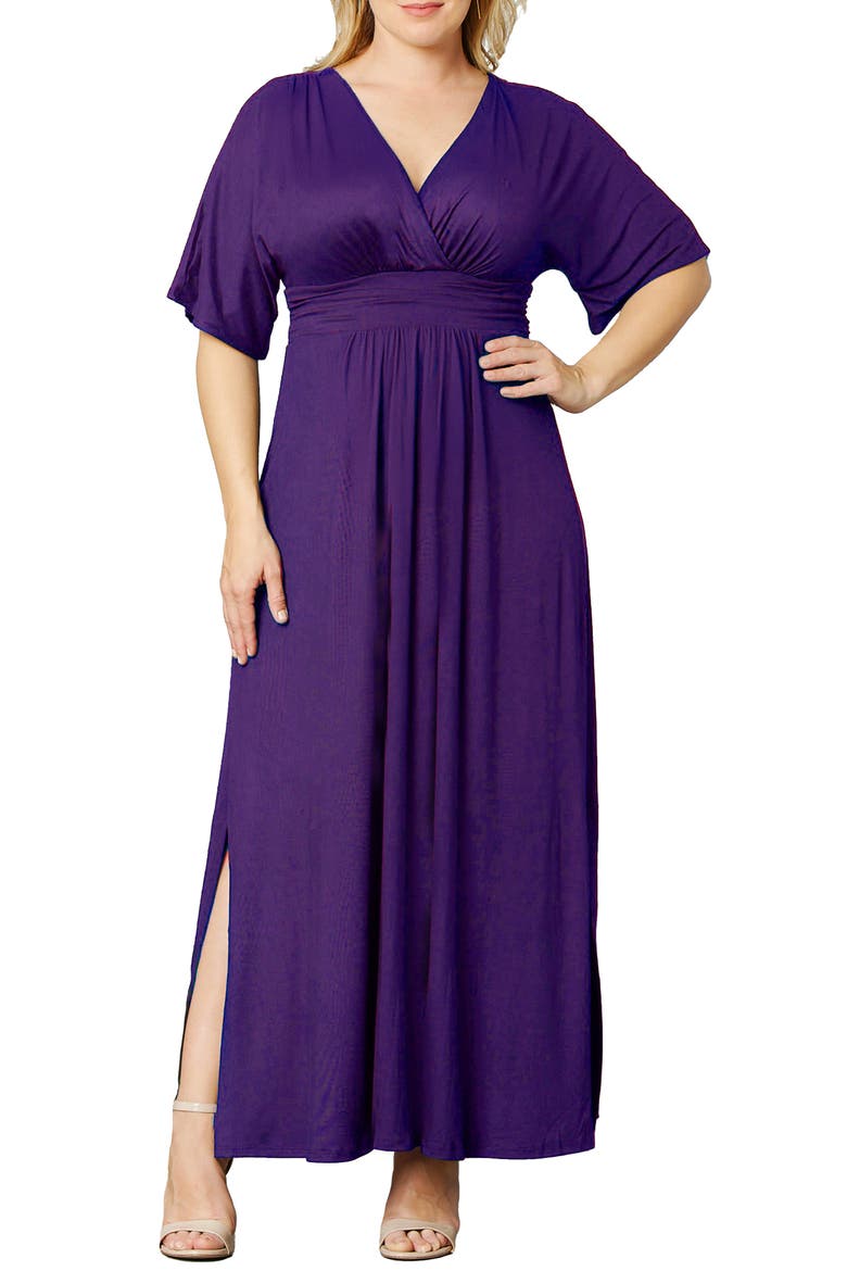 Vienna Maxi Dress, Main, color, PLUM PASSION