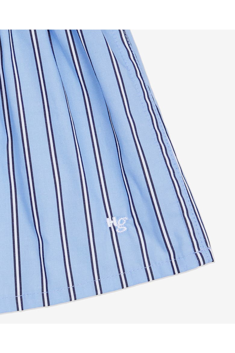Mini Boxer Skirt / Bandeau Top, Alternate, color, JAPANESE BLUE STRIPE