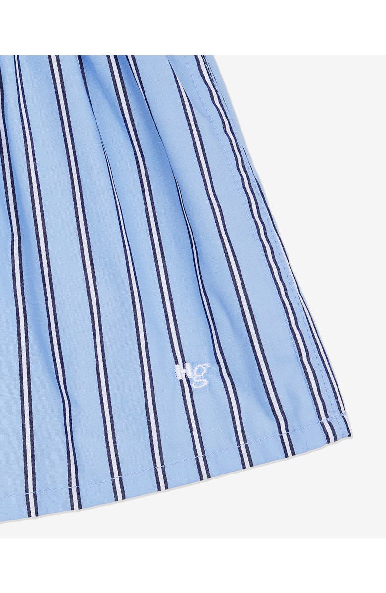 Hommegirls Mini Boxer Skirt / Bandeau Top, Alternate, color, Japanese Blue Stripe