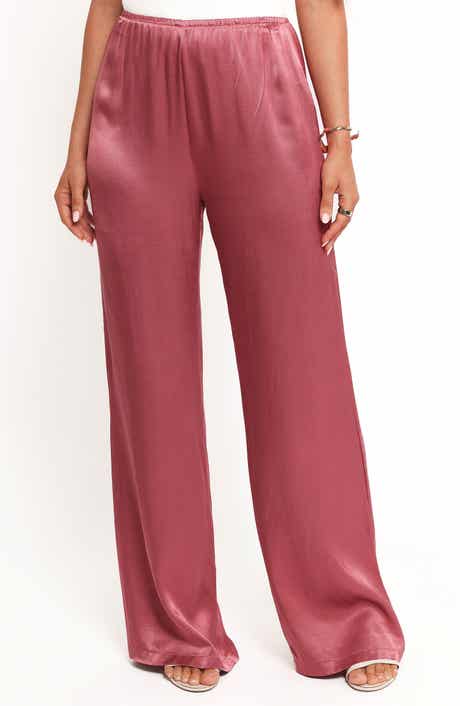 Petal & Pup Carissa Wide Leg Satin Pants