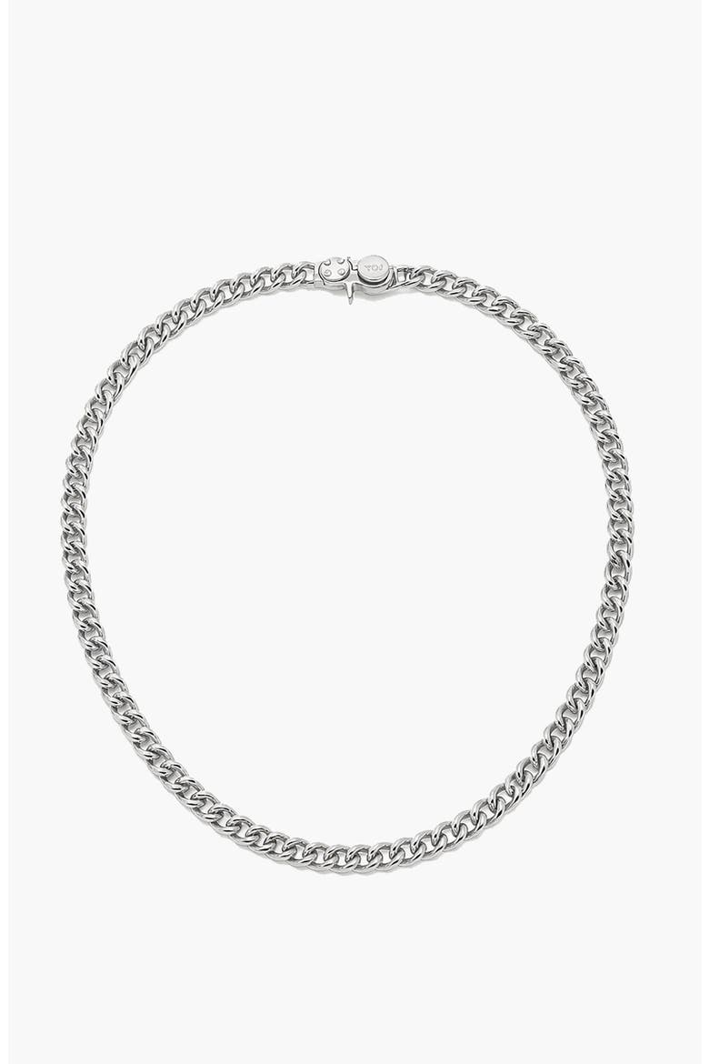 Forge Curb Chain Necklace  In Silver, Main, color, Silver