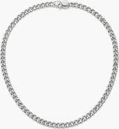 YOJ Forge Curb Chain Necklace  In Silver