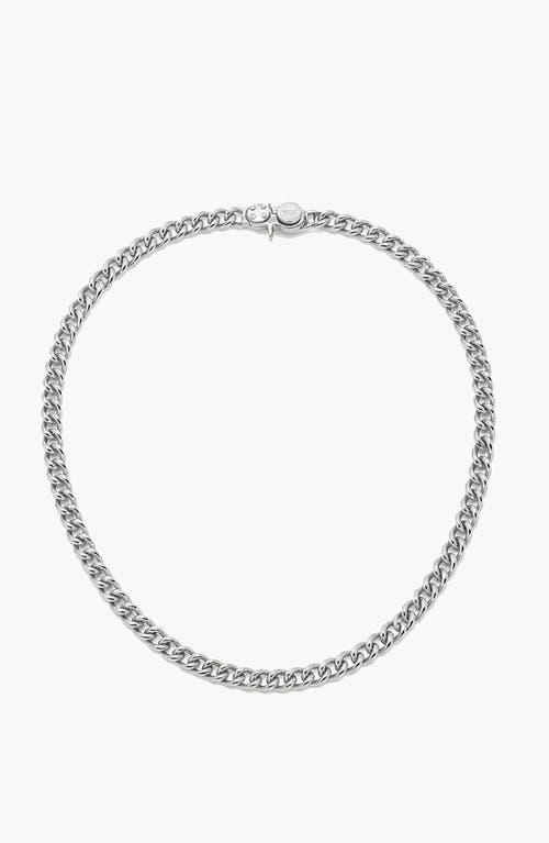 YOJ Forge Curb Chain Necklace In Silver at Nordstrom