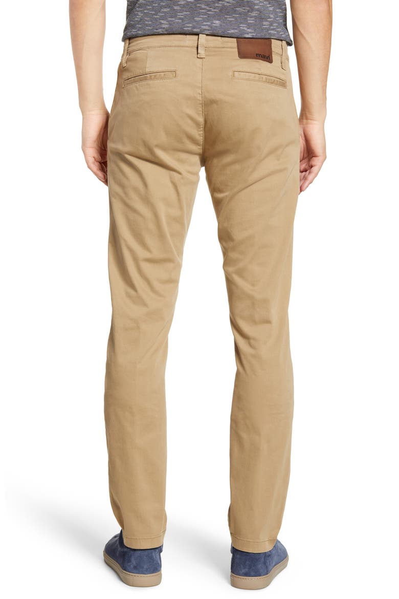 Johnny Slim Fit Twill Chino Pants, Alternate, color, BRITISH KHAKI TWILL