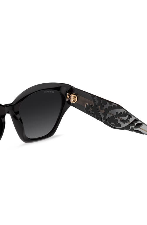 Etro 55mm Rectangular Cat Eye Sunglasses In Black