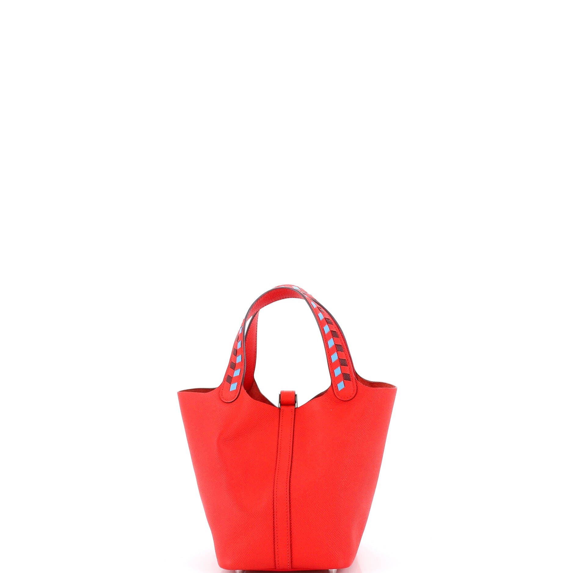 Picotin Lock Bag Tressage Epsom PM, Alternate, color, Red