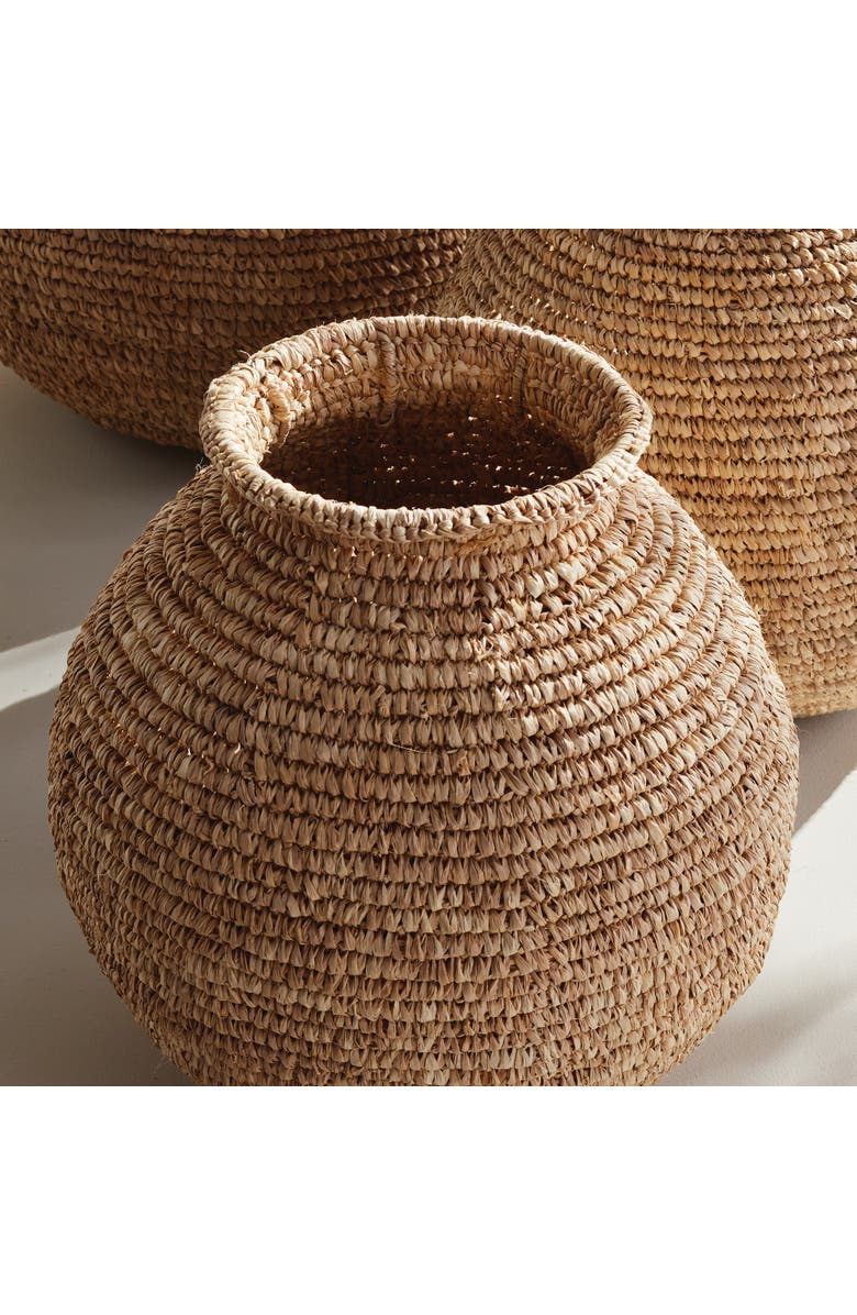 Napa Home & Garden Remi Woven Vase, Alternate, color, Beige