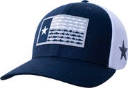 Columbia Men's Columbia Navy Dallas Cowboys Fish Flag Texas Flex Hat