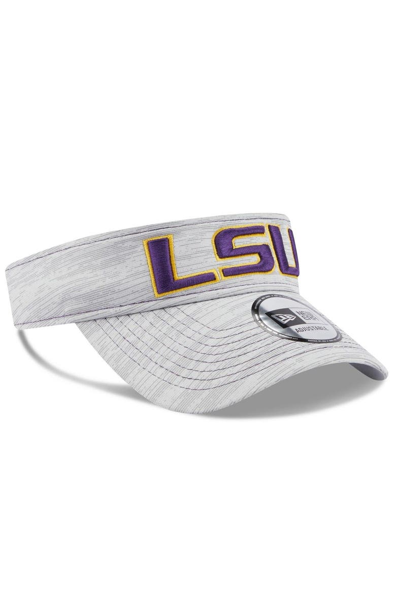 New Era Men's New Era Gray LSU Tigers Logo Adjustable Visor, Alternate, color, 