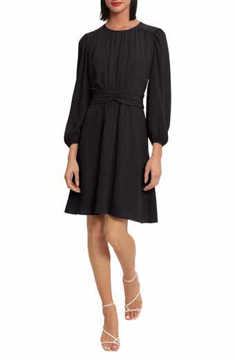 Ruched Waist Fit & Flare Dress
