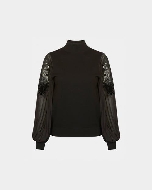 Anne Fontaine Bal Knit Pullover In Black
