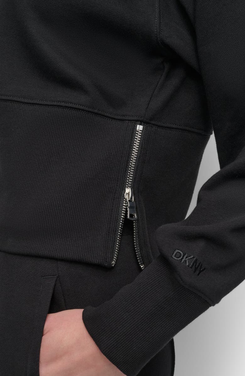 DKNY Center Seam Crop Sweater, Alternate, color,