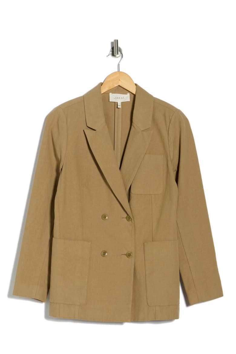 The Savant Cotton Blazer, Alternate, color, BRUSH