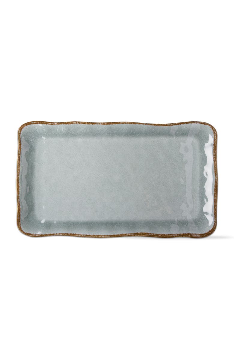 tag Veranda Slate Blue Melamine Serving Platter Dishwasher Safe, Main, color, Blue