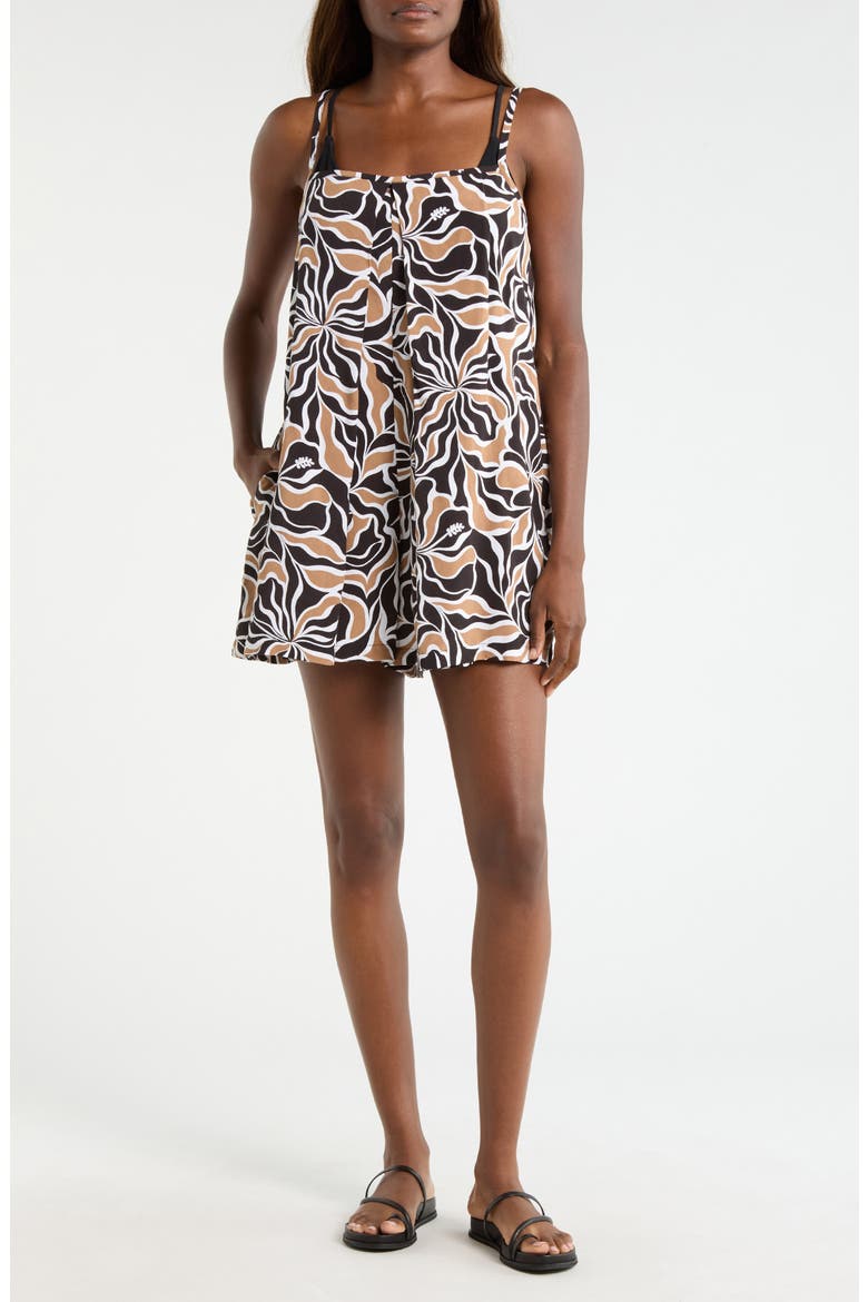 Cover-Up Romper, Main, color, TOASTED COCONUT