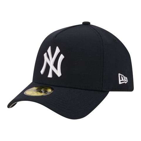 Men's New Era  Navy New York Yankees A-Frame 59FORTY Fitted Hat
