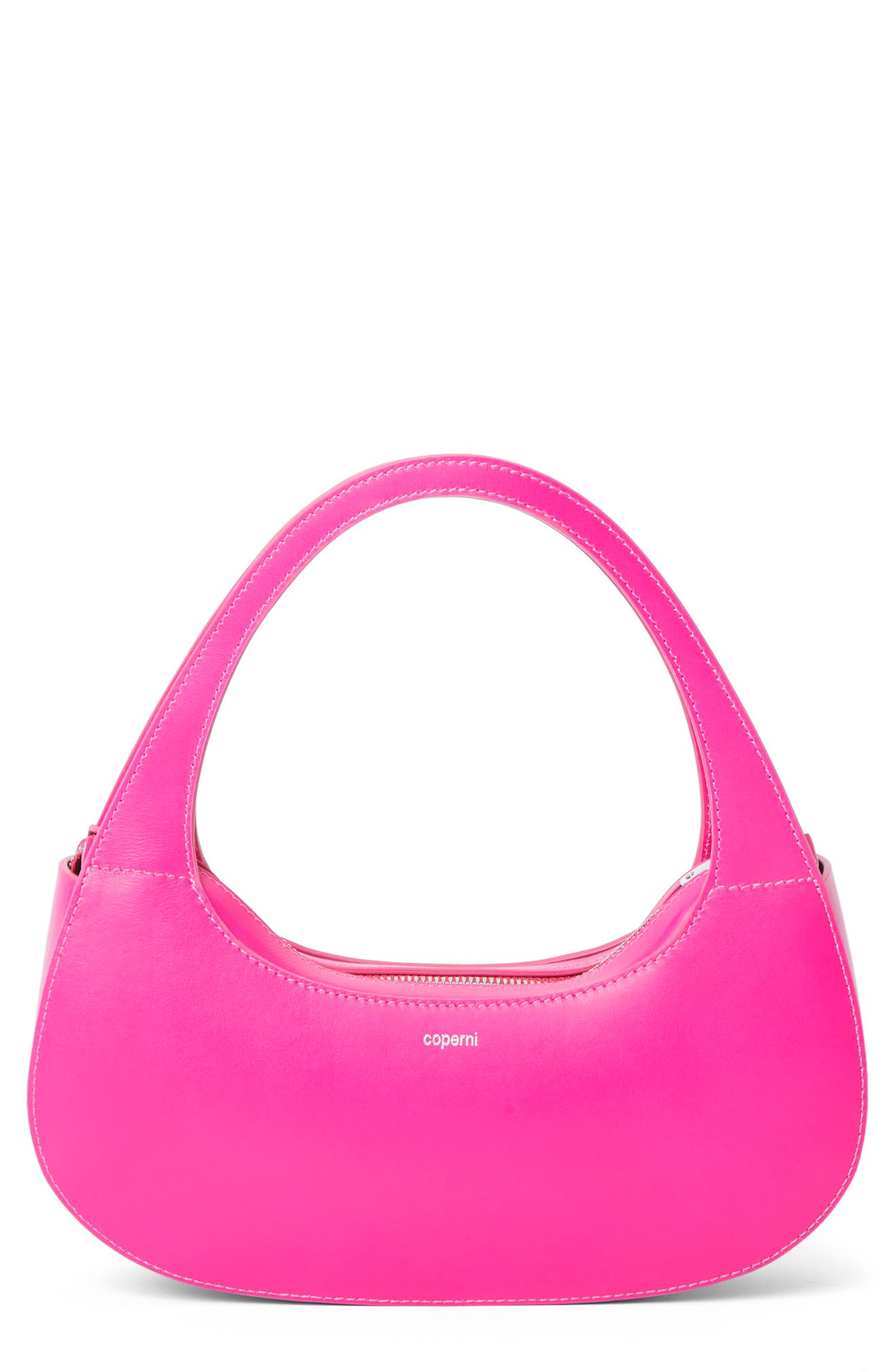 Coperni Medium Swipe Baguette Leather Top Handle Bag, Main, color, 